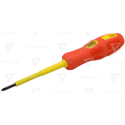 Şurubelniţă cu cap cruce izolată la 1000V, mâner roşu-galben AC 1000V, 4x100mm