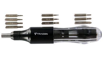 Șurubelniță prec. cu clichet, capete intersc. incorporate 168mm, 10 bit