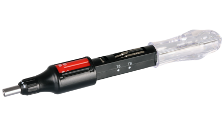 Șurubelniță prec. cu clichet, capete intersc. incorporate 168mm, 10 bit