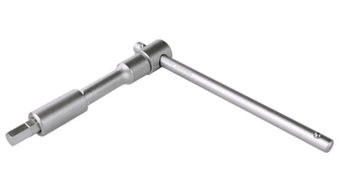 Șurubelniță univers. cu clichet, mâner în T și set de biți 19 bit