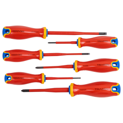 Set de șurubelnițe izolate la 1000 V 1000 V, 1x5,5x125mm, 0,8x4x100mm, 0,4x2,5x75mm