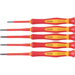 Set de șurubelnițe de precizie, izolate la 1000V AC 1000 V, 5pcs